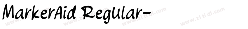 MarkerAid Regular字体转换